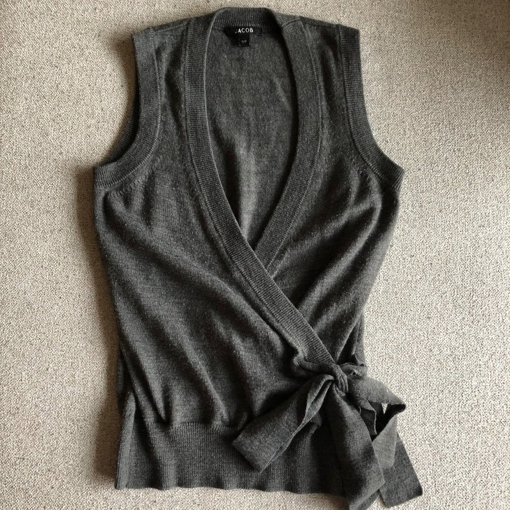 Jacob Vintage sweater vest tie front